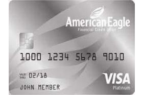 American Eagle Financial Credit Union Platinum Rewards Visa Credit Card