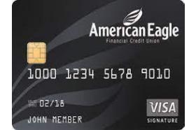 American Eagle Financial Credit Union Signature Visa Credit Card