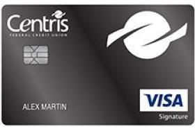 Centris Federal Credit Union Visa Signature® College Real Rewards Credit Card
