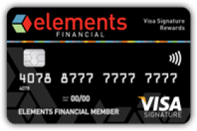 Elements Financial Federal Credit Union Signature Rewards Visa Card