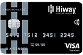 Hiway Federal Credit Union Visa Signature Cash Rewards Credit Card
