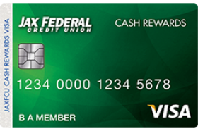 Jax FCU Cash Rewards Visa Credit Card