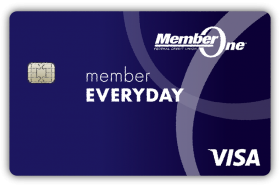 Member One Federal Credit Union Member Everyday Visa Credit Card