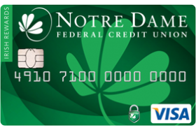 Notre Dame Federal Credit Union Irish Rewards Visa Credit Card