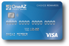 OneAZ Credit Union Visa Choice Rewards Credit Card