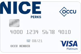 Oregon Community Credit Union Nice Perks Platinum Visa Credit Card