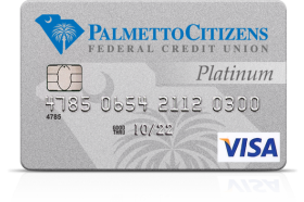 Palmetto Citizens Federal Credit Union Visa Platinum Credit Card