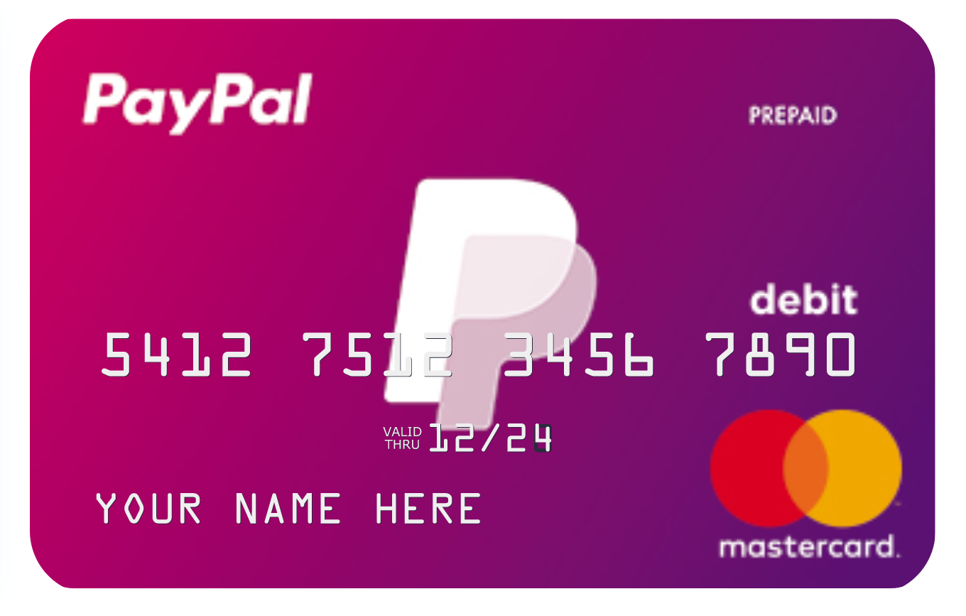 sign up for paypal card