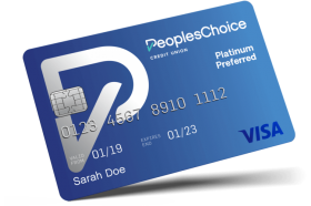 PeoplesChoice Credit Union Platinum Preferred VISA Credit Card