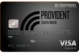 Provident Credit Union Cash Back Visa Signature Credit Card