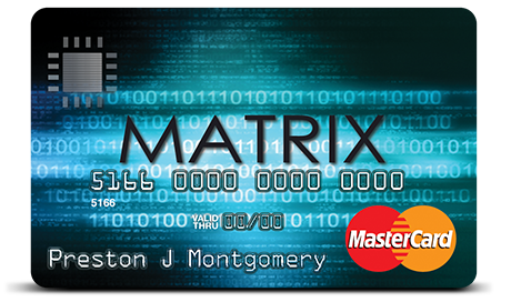 credit cards personal matrix mastercard card