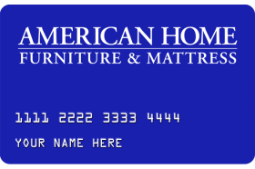 American Home Furniture & Mattress Credit Card