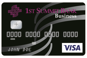1st Summit Bank Business VISA® Credit Card