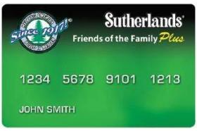 Sutherlands Credit Card