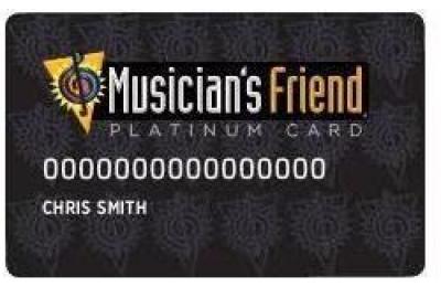 musicians friend platinum card toe
