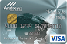 Andrews Federal Credit Union Platinum Rewards Secured Visa® Credit Card