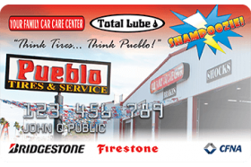 Pueblo Tires and Service Credit Card